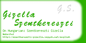 gizella szentkereszti business card